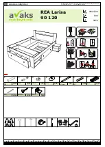 Предварительный просмотр 1 страницы avaks nabytok REA Larisa 90 120 Assembly Instructions Manual