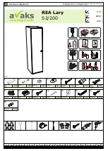 avaks nabytok REA Lary S2/200 Assembly Instructions предпросмотр