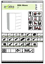 avaks nabytok REA Wave 7 Assembly Instructions Manual предпросмотр