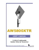 AvaLAN AW5800XTR User Manual preview