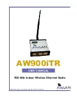 AvaLAN AW900iTR User Manual preview