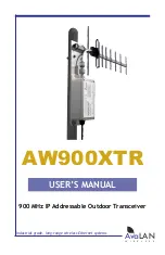 Предварительный просмотр 1 страницы AvaLAN AW900XTR User Manual