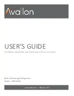 Preview for 1 page of Avallon ABR241SG User Manual