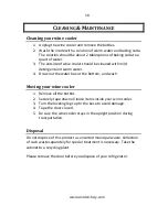 Preview for 10 page of Avalon Bay AB-WINE18S Owner'S Manual