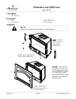 Avalon Stoves Victorian Lace DVS Face Black 95200132 Installation предпросмотр