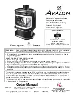 Предварительный просмотр 1 страницы Avalon 93508117 Owner'S Manual