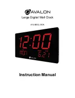 Avalon A1LEDCLOCK Instruction Manual preview