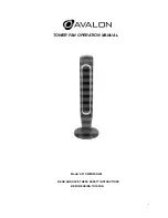 Avalon A2TOWERFAN360 Operation Manual предпросмотр