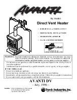 Avalon AVANTI DV Instructions Manual предпросмотр