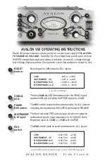 Preview for 3 page of Avalon V55 Manual