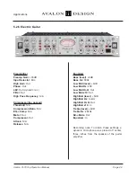 Предварительный просмотр 30 страницы Avalon VT-737SP Operation Manual