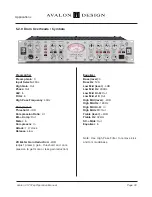 Предварительный просмотр 34 страницы Avalon VT-737SP Operation Manual