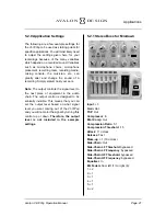 Preview for 21 page of Avalon VT-747SP Operation Manual