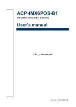 Предварительный просмотр 1 страницы Avalue Technology ACP-IMX6POS-B1 User Manual