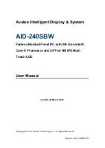 Avalue Technology AID-240SBW User Manual preview