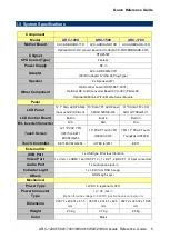 Preview for 5 page of Avalue Technology ARC-10W00 Quick Reference Manual