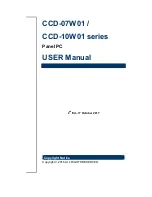 Avalue Technology CCD-07W01 User Manual preview