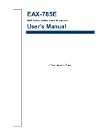 Preview for 1 page of Avalue Technology EAX-785E User Manual