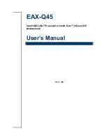 Preview for 1 page of Avalue Technology EAX-Q45 User Manual