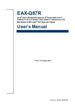 Preview for 1 page of Avalue Technology EAX-Q87R User Manual