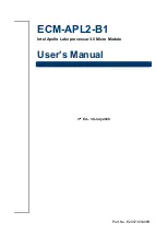 Preview for 1 page of Avalue Technology ECM-APL2-B1 User Manual