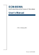 Preview for 1 page of Avalue Technology ECM-BSWA User Manual