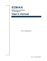 Avalue Technology ECM-KA User Manual preview