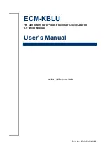 Avalue Technology ECM-KBLU User Manual preview