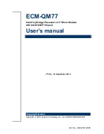 Avalue Technology ECM-QM77 User Manual предпросмотр