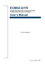 Avalue Technology ECMG3-Q170 User Manual preview