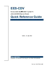 Avalue Technology EES-CDV Quick Reference Manual предпросмотр