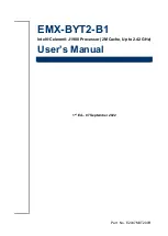 Предварительный просмотр 1 страницы Avalue Technology EMX-BYT2-B1 User Manual