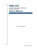 Avalue Technology EMX-CDV User Manual предпросмотр