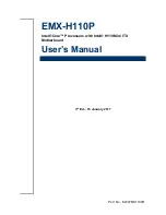 Preview for 1 page of Avalue Technology EMX-H110P User Manual