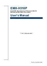 Preview for 1 page of Avalue Technology EMX-H310P User Manual