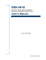 Preview for 1 page of Avalue Technology EMX-H61B series User Manual