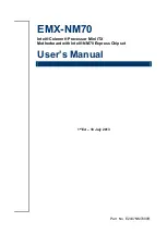 Preview for 1 page of Avalue Technology EMX-NM70 User Manual