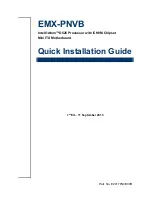 Preview for 1 page of Avalue Technology EMX-PNVB Quick Installation Manual