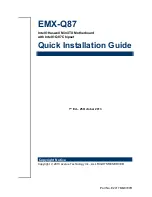 Avalue Technology EMX-Q87 Quick Installation Manual preview