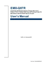 Preview for 1 page of Avalue Technology EMX-Q87R User Manual