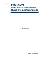 Avalue Technology EMX-QM77 Quick Installation Manual preview