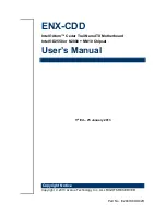 Preview for 1 page of Avalue Technology ENX-CDD User Manual