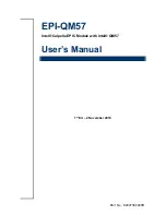 Avalue Technology EPI-QM57 User Manual preview