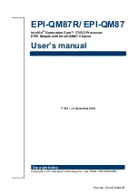 Avalue Technology EPI-QM87 User Manual preview