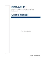 Preview for 1 page of Avalue Technology EPX-APLP User Manual