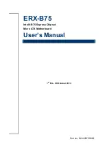 Avalue Technology ERX-B75 User Manual preview