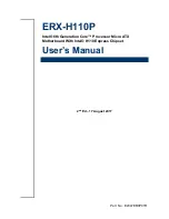 Avalue Technology ERX-H110P User Manual preview