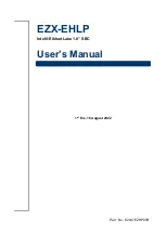 Предварительный просмотр 1 страницы Avalue Technology EZX-EHLP User Manual