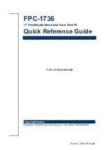 Avalue Technology FPC-1736 Quick Reference Manual preview