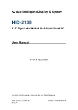 Preview for 1 page of Avalue Technology HID-2138 User Manual